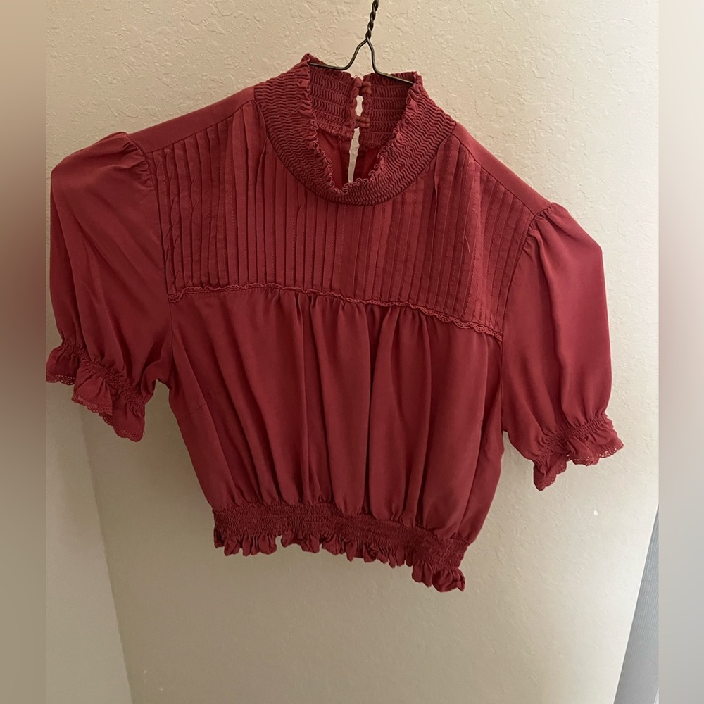 Forever 21 Red Coral Blouse